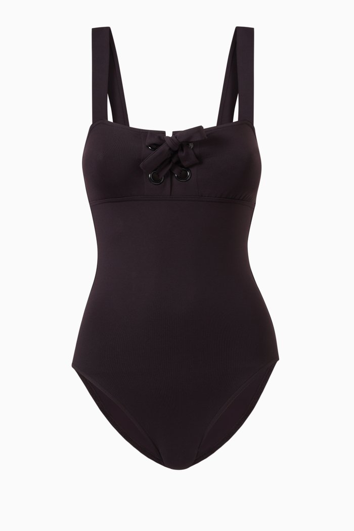 

Lilee Tank One-piece Swimsuit, Brown