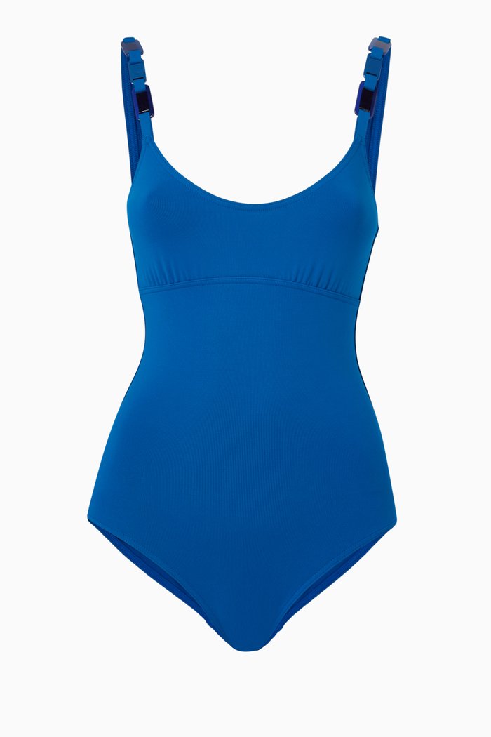 

Ecaille One-piece Swimsuit, Blue