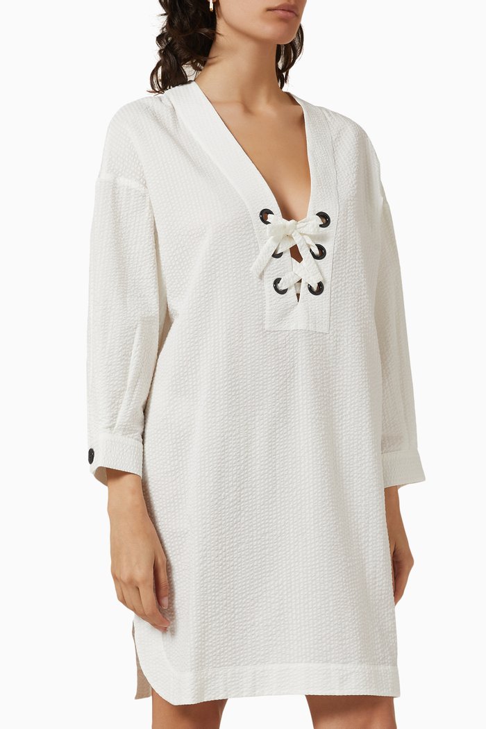 

Nymphe Tunic in Cotton, White