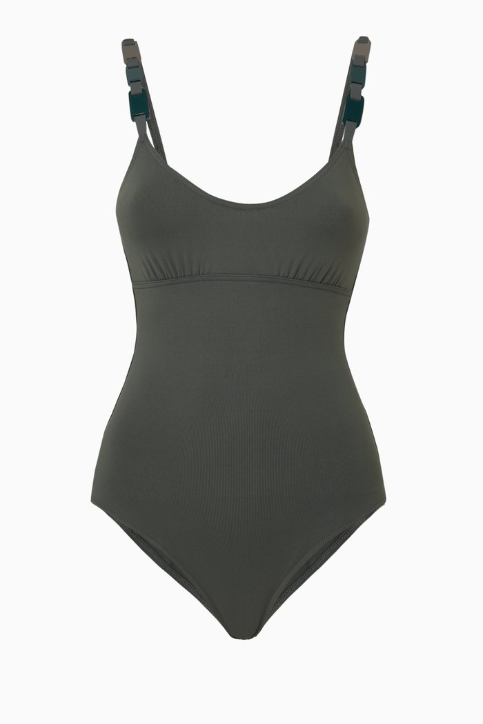 

Ecaille One-piece Swimsuit, Green