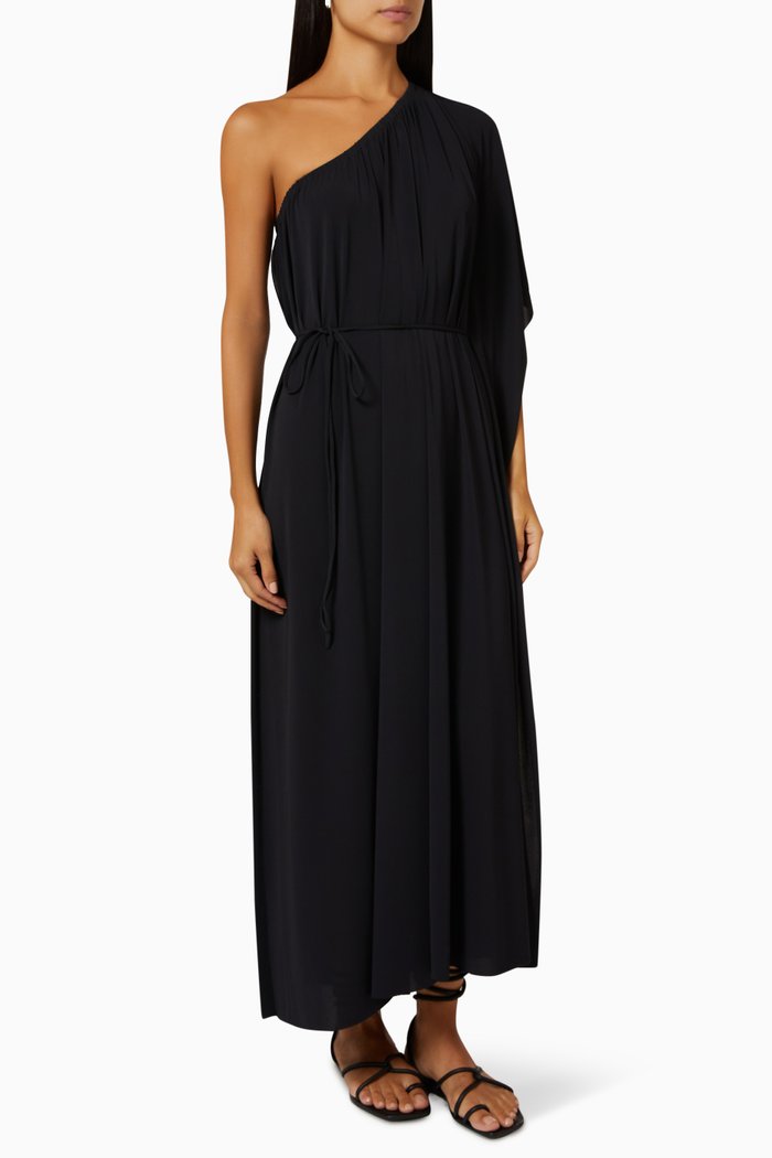 

Géorgie One-shoulder Maxi Dress, Black