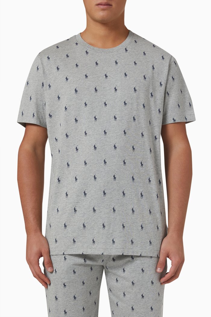 

Signature Pony T-shirt in Cotton-jersey, Grey