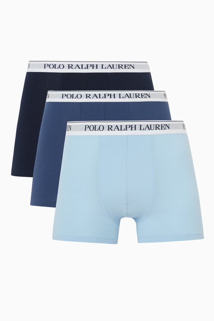 

Classic Trunks in Cotton, Set of 3, Multicolour