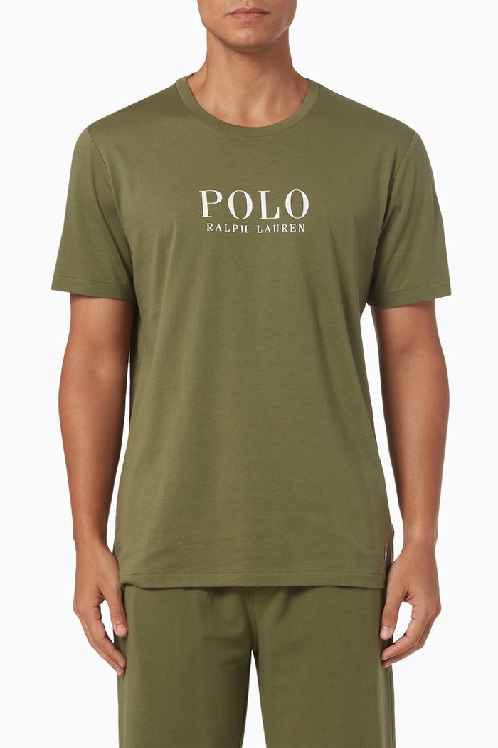 

Logo T-shirt in Cotton Jersey, Green