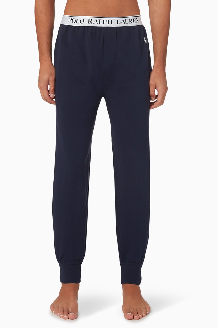 

Joggers in Cotton Jersey, Blue
