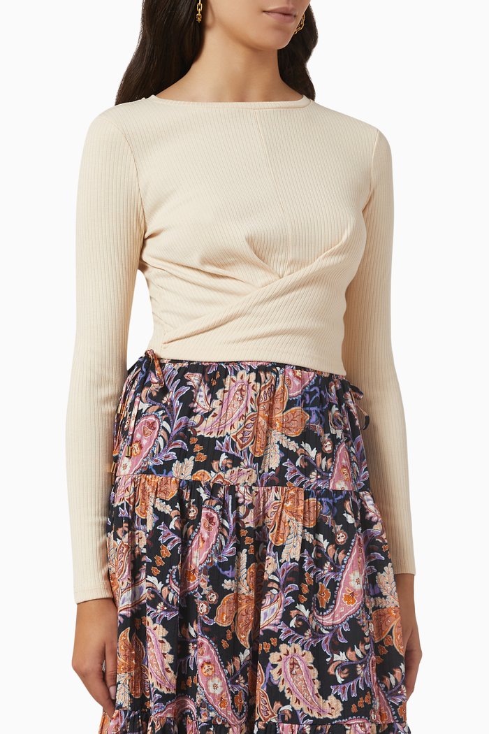 

Kiri Twist Front Top, Neutral