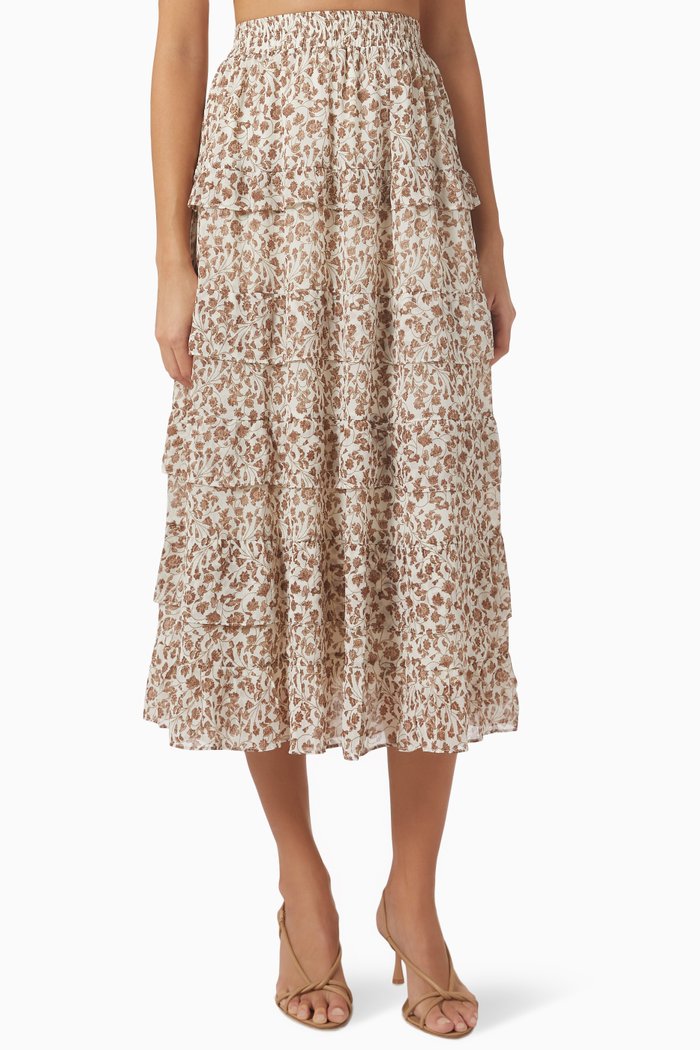 

Amalia Midi Skirt, Brown