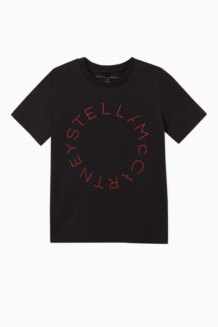 

Logo Print T-shirt in Cotton, Black