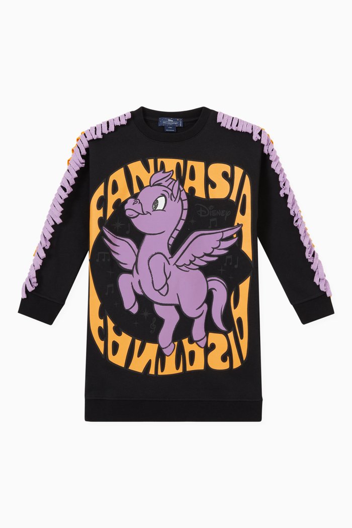 

x Disney Fantasia Dress in Cotton, Black