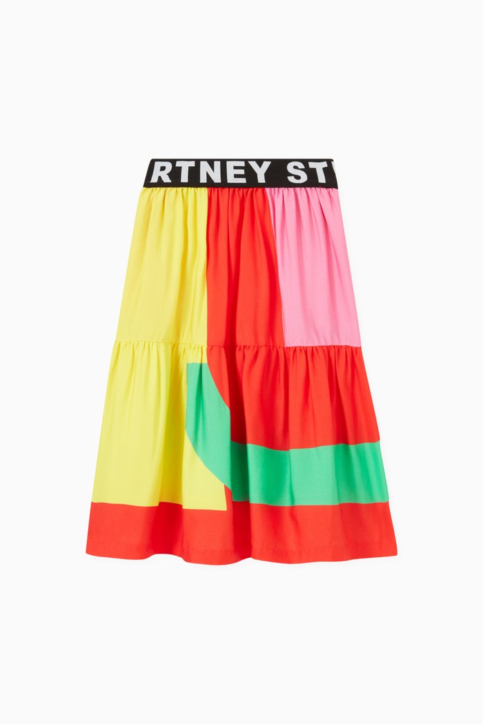 

Logo Waistband Skirt, Multicolour