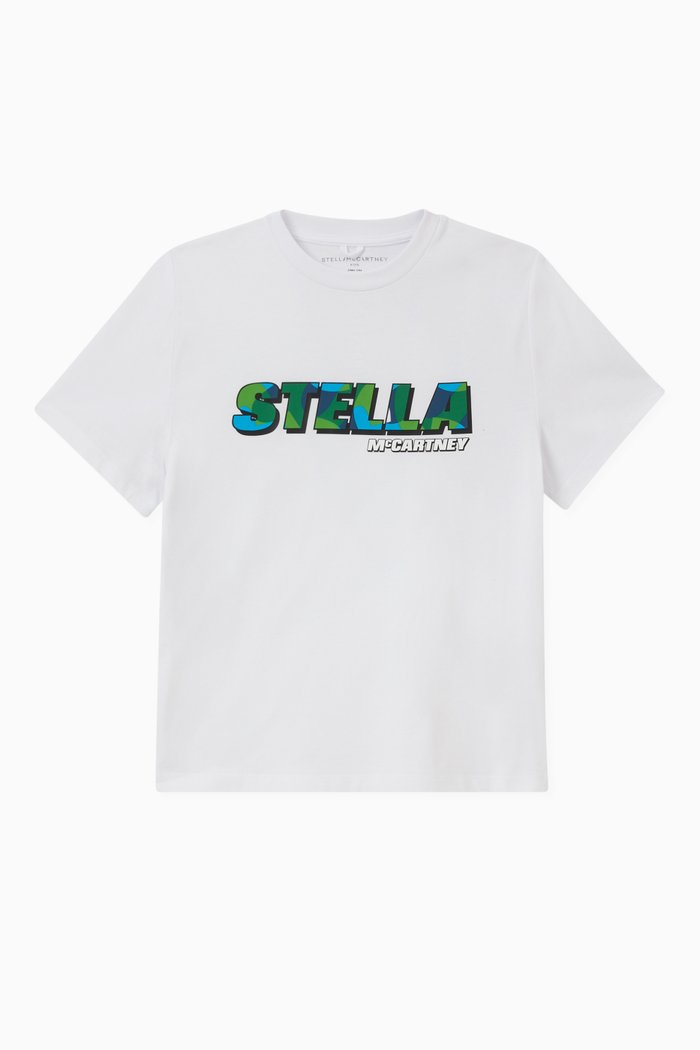 

Logo Print T-shirt in Cotton, White