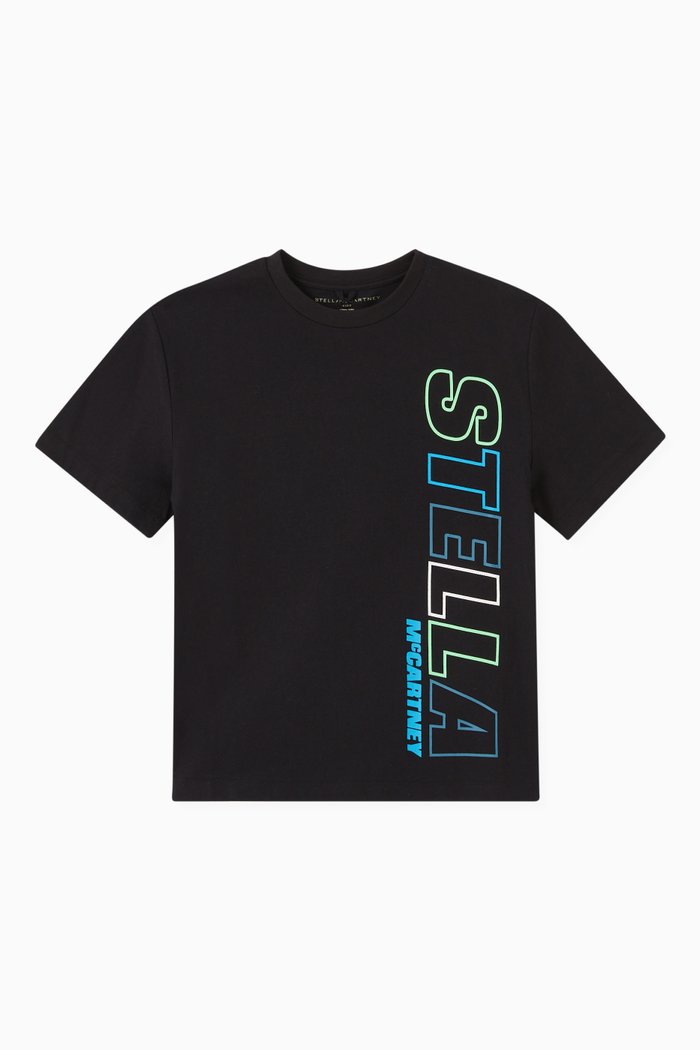 

Logo Print T-shirt in Organic Cotton, Black