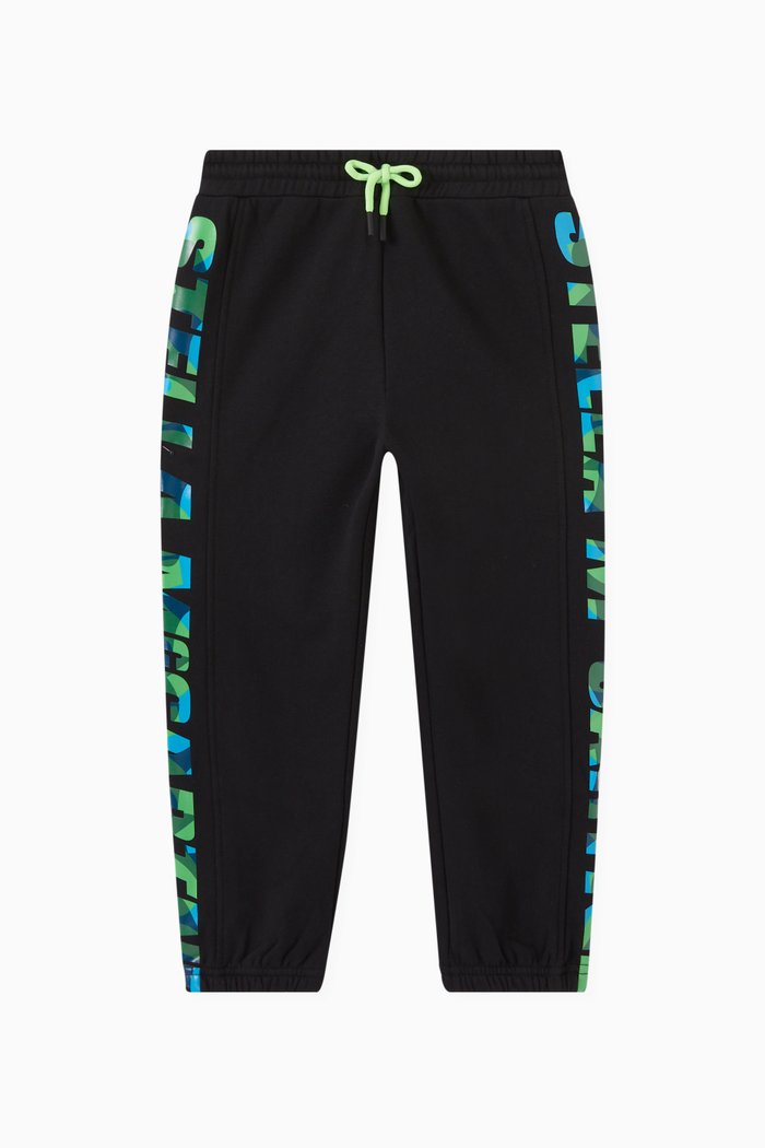 

Logo Print Sweatpants in Cotton Blend, Black