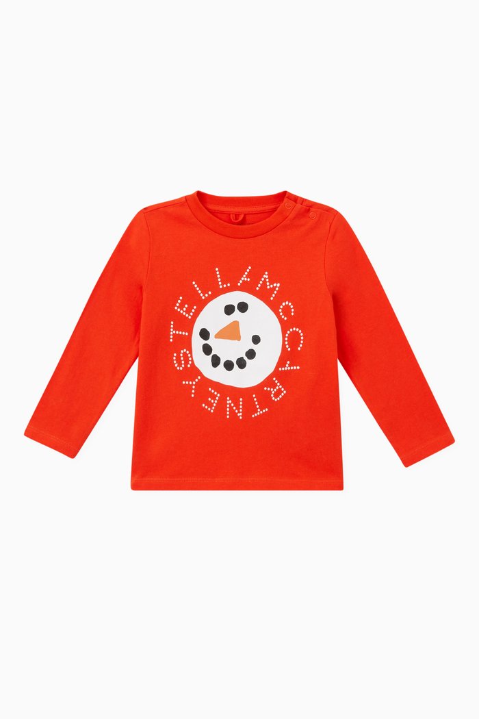 

Snow man T-shirt in Cotton, Red