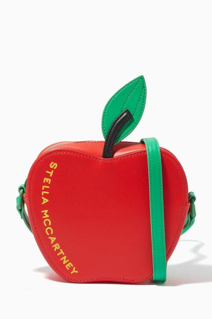 

Apple Crossbody Bag in Nappa Leather, Red