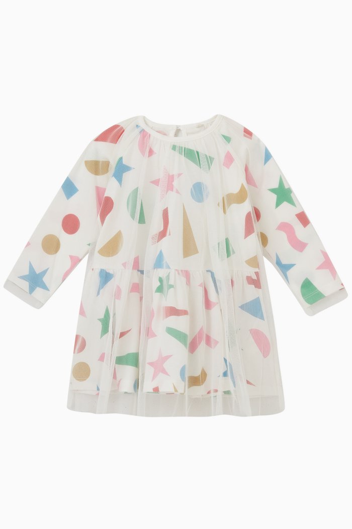 

Glitter Sticker Dress in Tulle, Multicolour