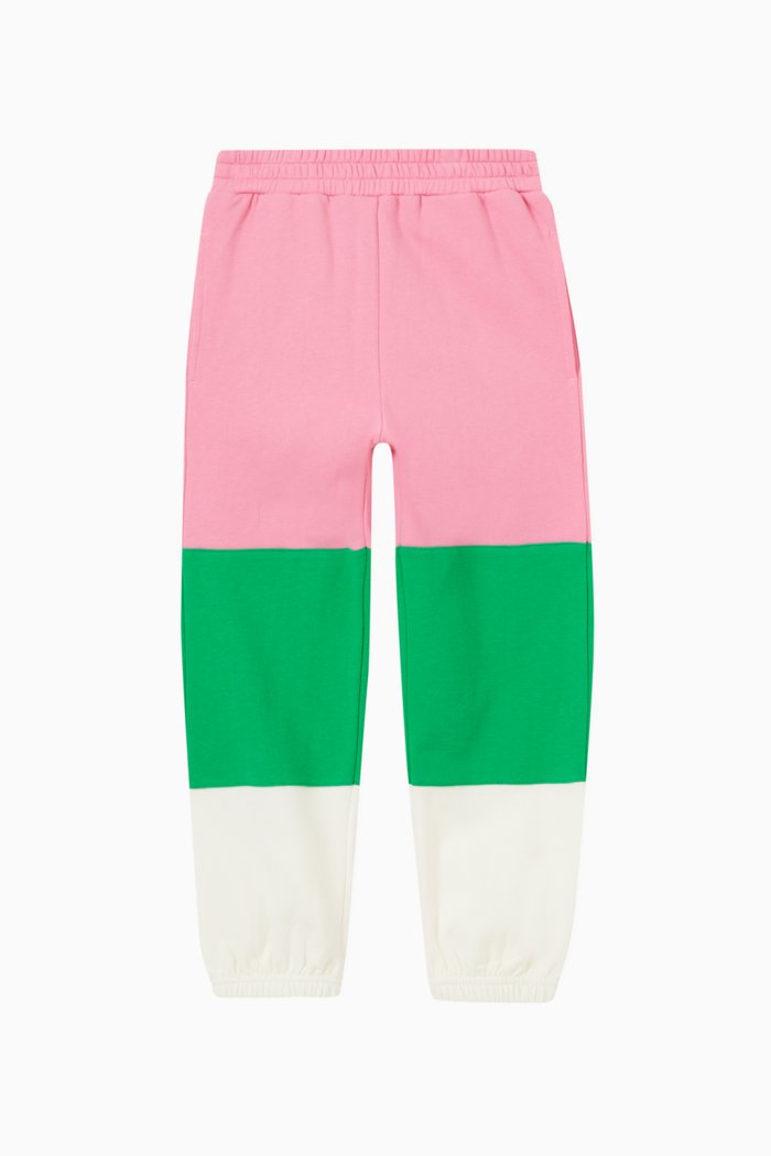 

Colourblock Sweatpants in Sustainable Cotton, Multicolour