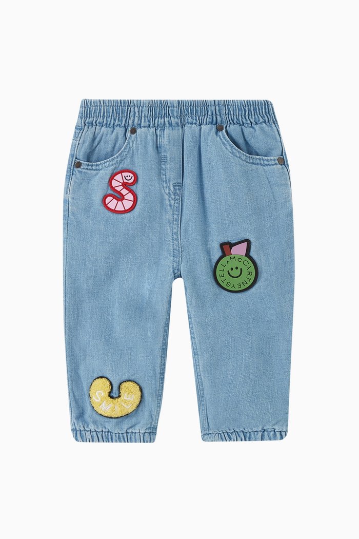 

Patch Jeans in Denim, Blue