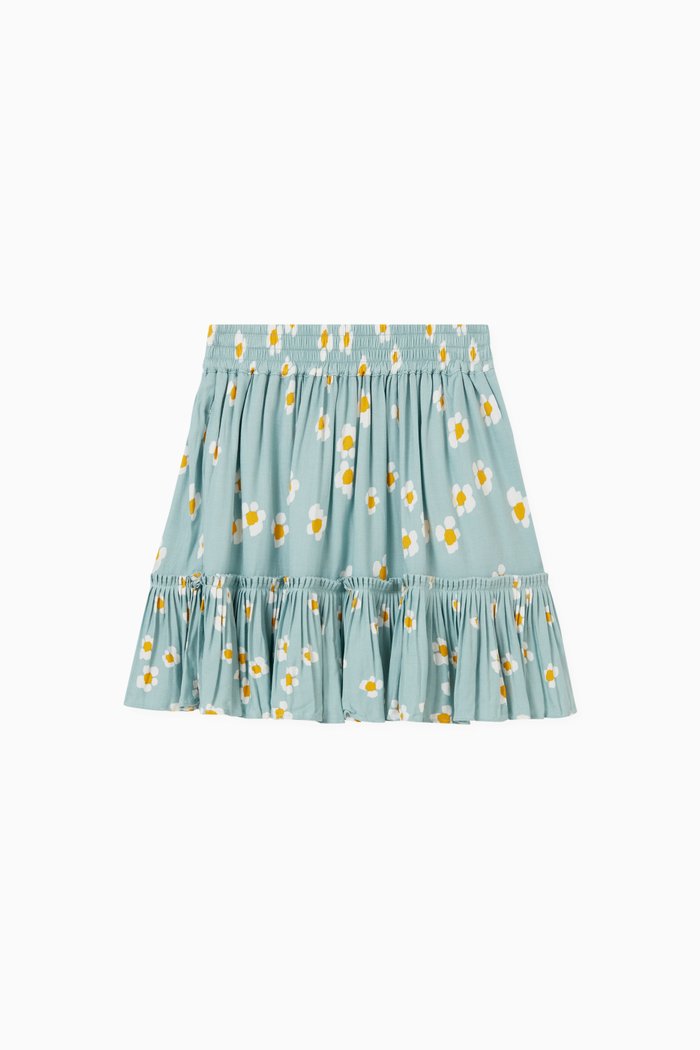 

Daisies Skirt in Twill, Blue