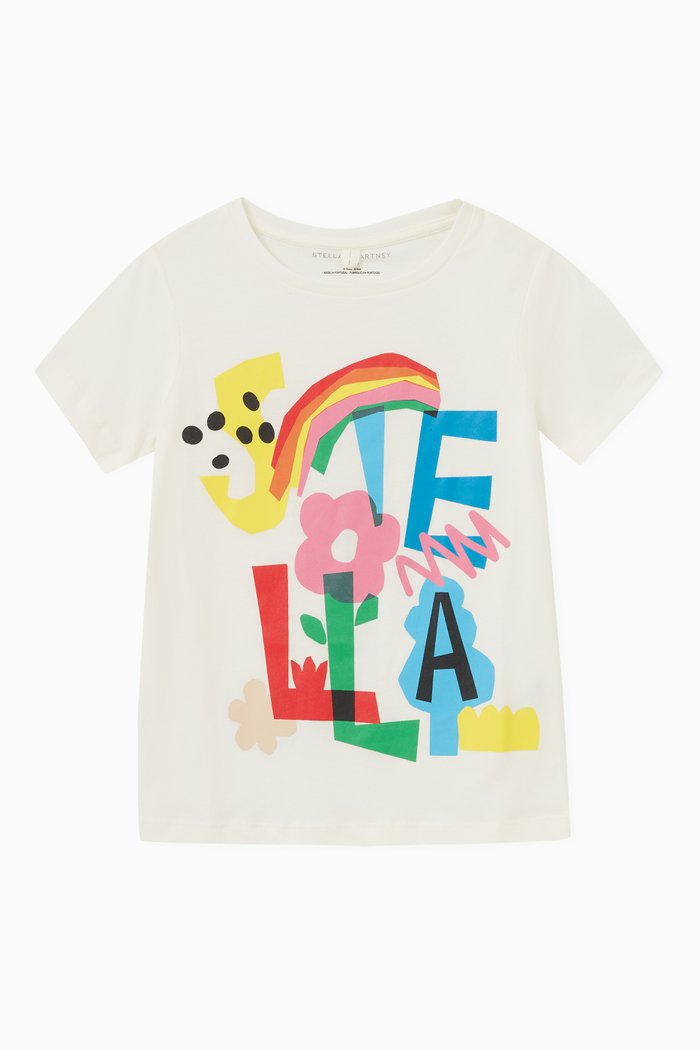 

Logo Print T-shirt in Cotton, White