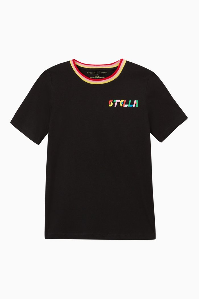 

Logo Print T-shirt in Cotton, Black