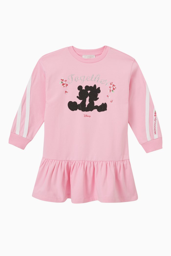

Together Embellished Sweater Dress in Cotton, Pink