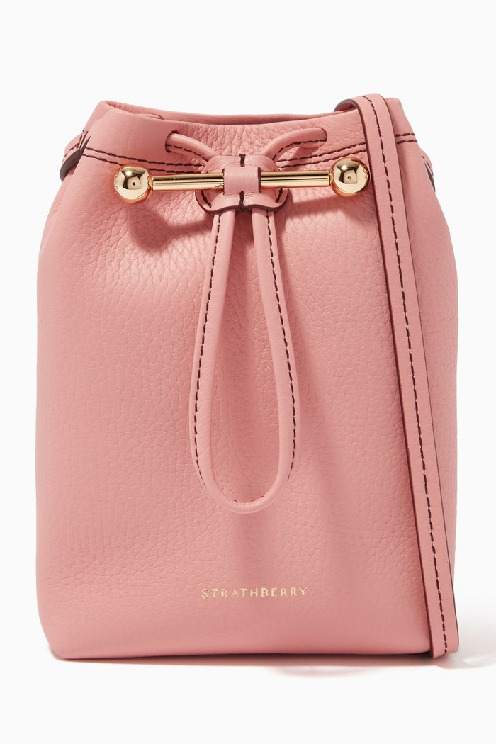 

Lana Osette Pouch in Grainy Leather, Pink