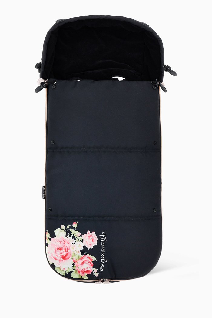 

Floral Print Sleeping Bag, Black