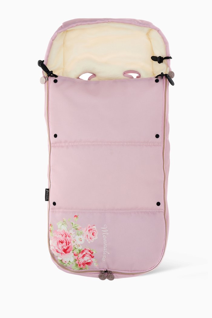 

The Leclerc Baby Footmuff Polar by Monnalisa, Pink