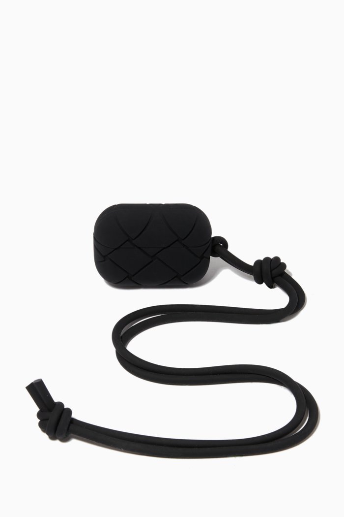 

AirPods 3rd Generation in Intreccio Rubber Silicone, Black