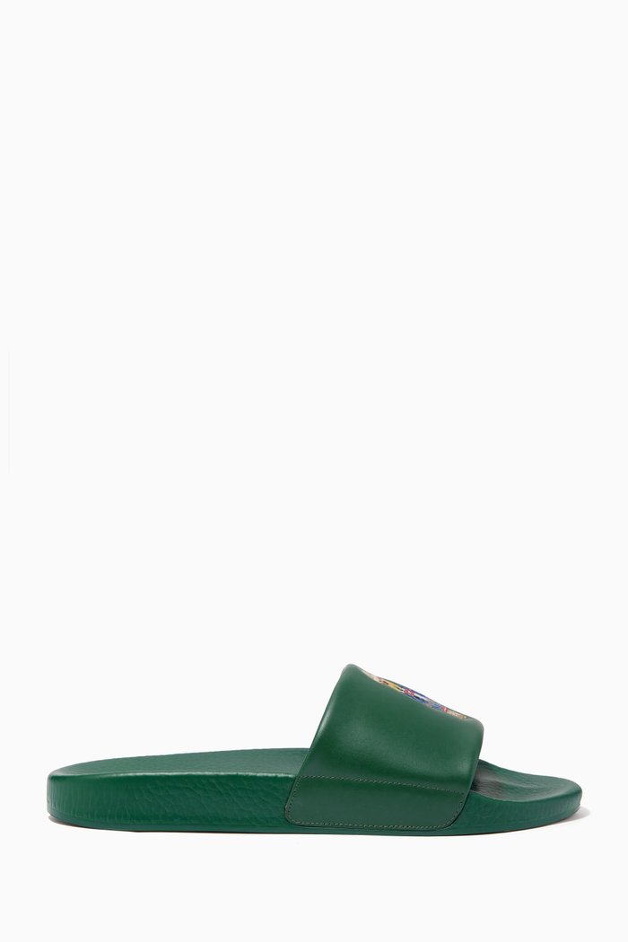 

Polo Slide Sandals in TPU, Green