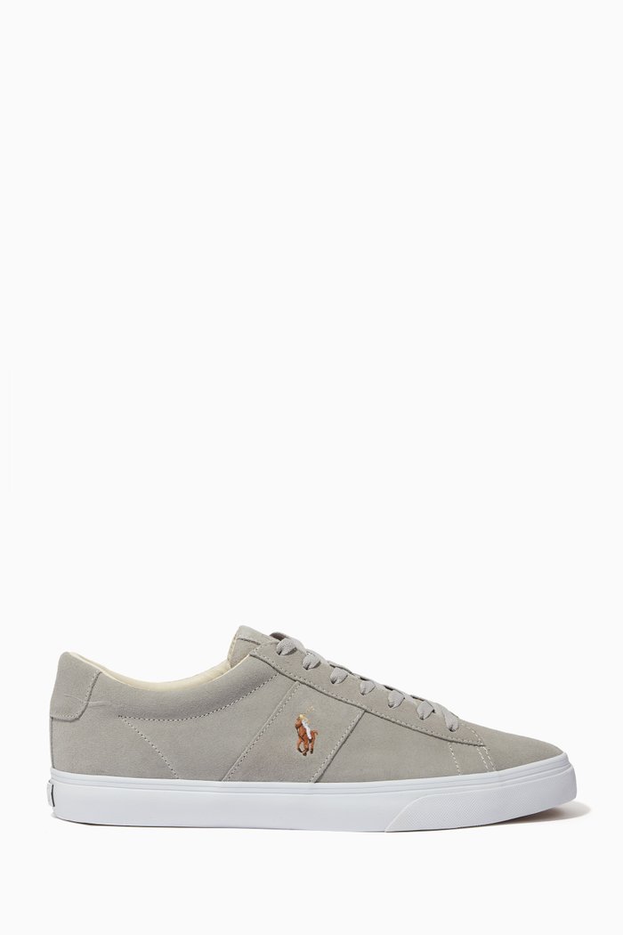 

Sayer Low-top Sneakers in Leather, Grey