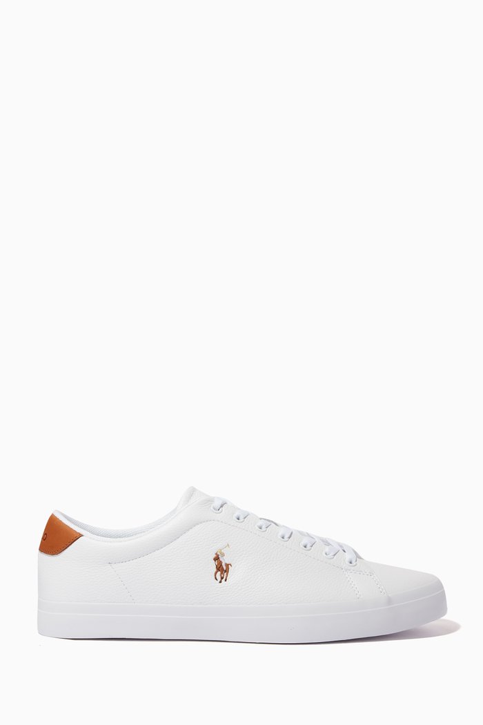 

Longwood Low-top Sneakers in Leather, White
