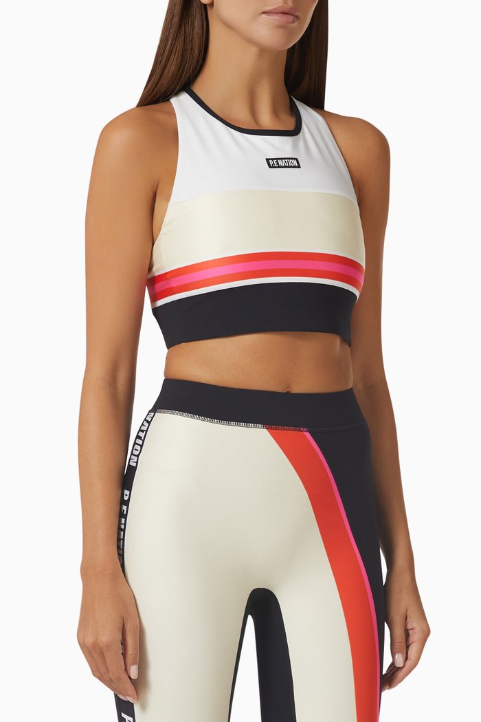 

Reframe Sports Bra in Recycled Polyester, White