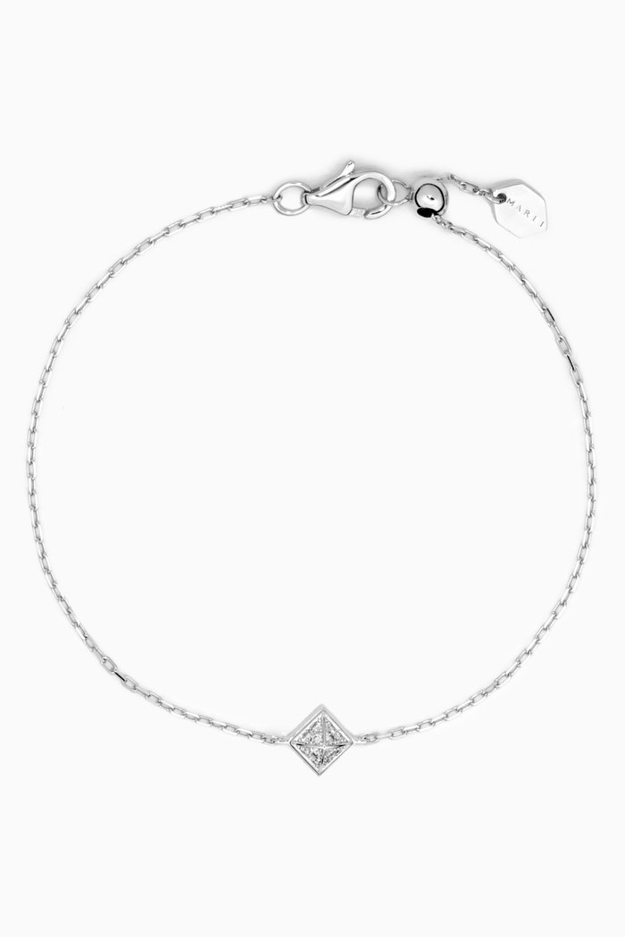 

Cleo Diamond Bracelet in 18kt White Gold, Silver