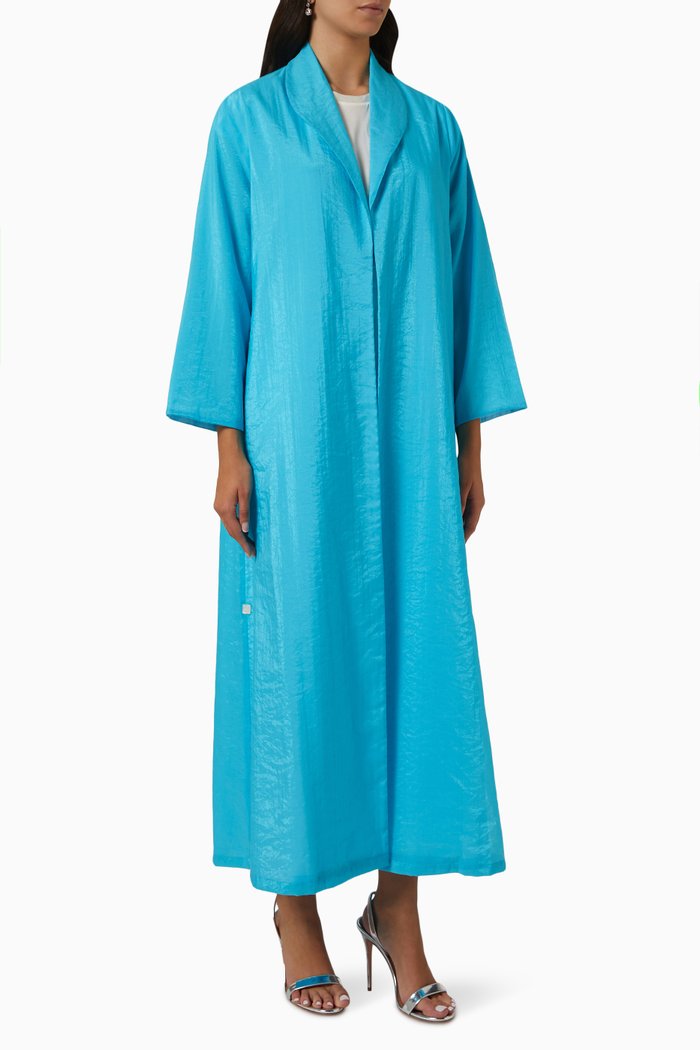 

Zainah Abaya in Textured Cupro, Blue
