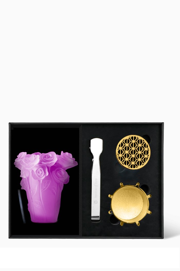 

Pink Flower Incense Burner, Colourless