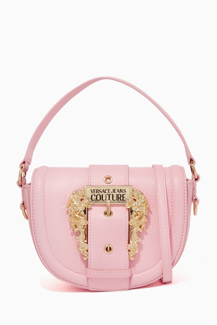 

Couture 01 Round Crossbody Bag in PU Leather, Pink
