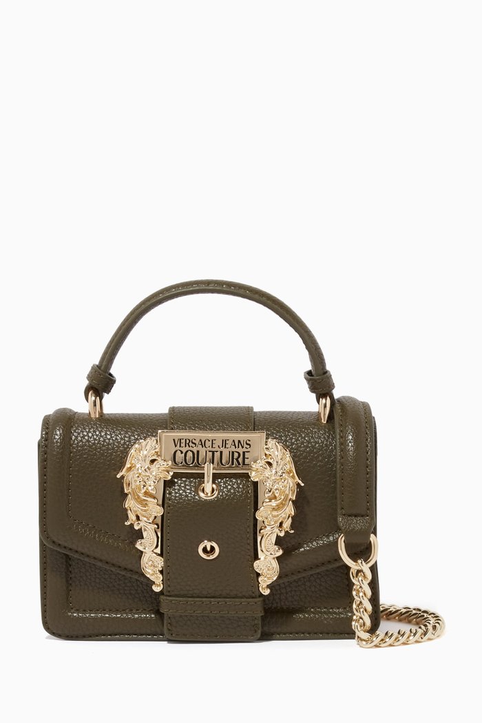 

Couture 01 Crossbody Bag in Leather, Green