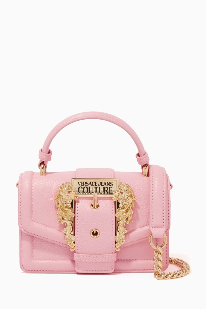 Couture 01 Crossbody Bag in Leather, Pink