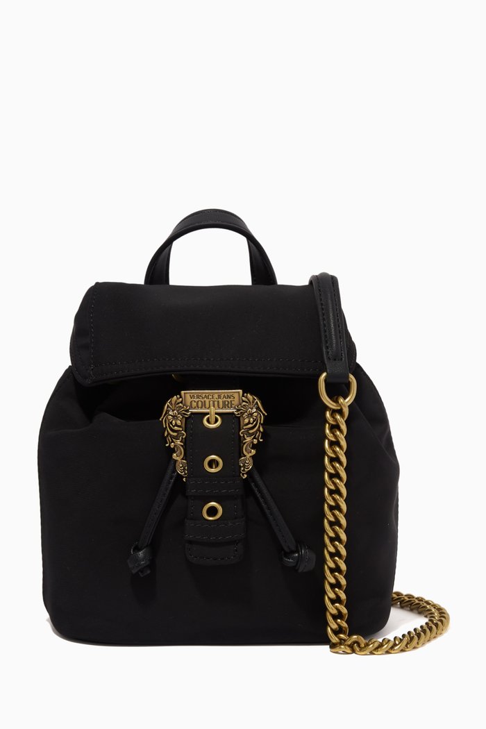 Couture 01 Small Backpack in Nylon, Black