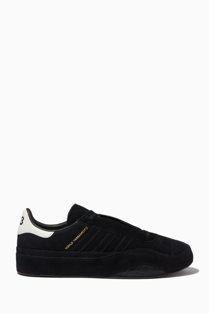Gazelle Sneakers in Leather, Black