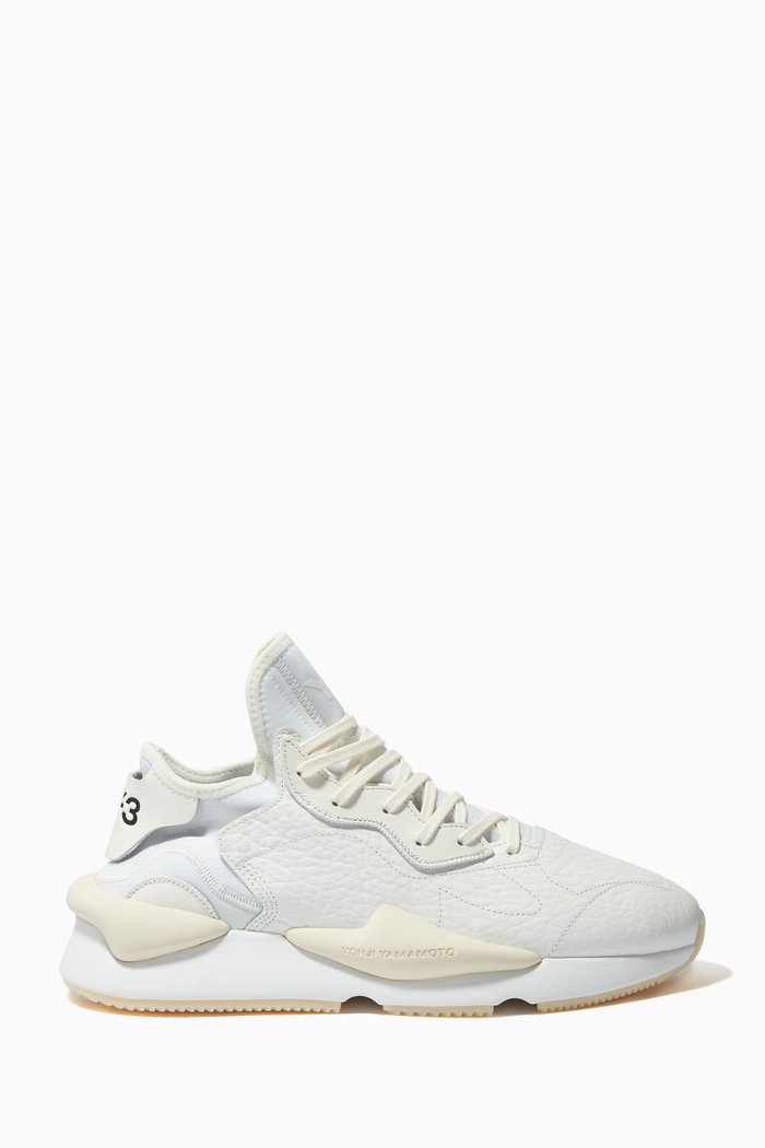 

Y-3 Kaiwa Sneakers in Neoprene & Leather, White