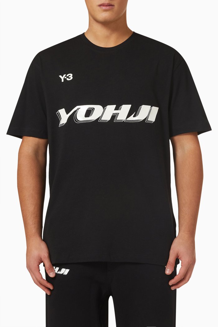

T-shirt in Cotton Jersey, Black