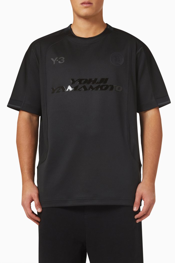 

x Adidas Football T-shirt in Recycled Blend, Black