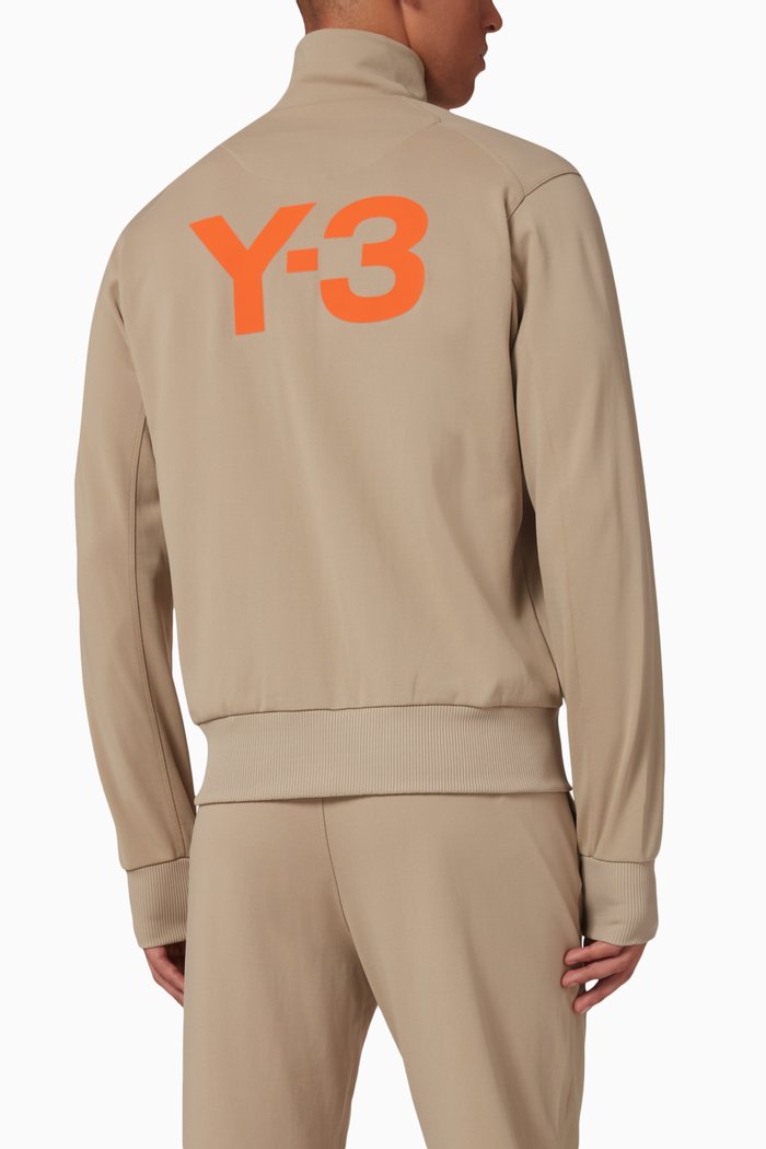 

CL Track Top in in Nylon Jacquard, Neutral