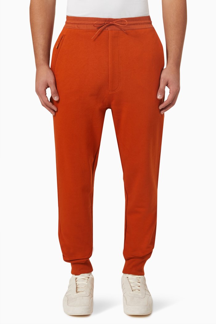 

Classic Cuffed Pants in Cotton Terry, Red