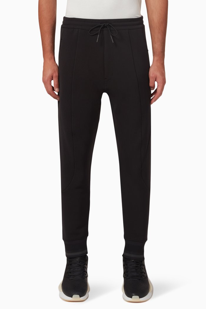 

Y-3 Logo Pants in Stretch Wool-blend, Black