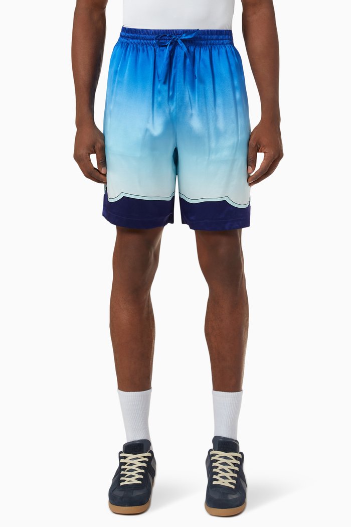 

Archway Place Vendome Shorts in Silk, Blue