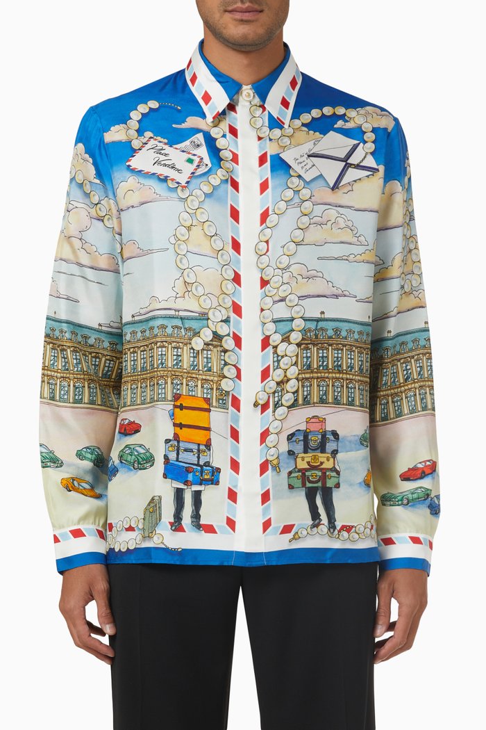 

Place Casa Shirt in Silk, Multicolour